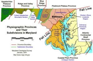 Geographical regions of Maryland