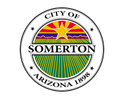 Former flag of Somerton, Arizona, which was used until 2020.