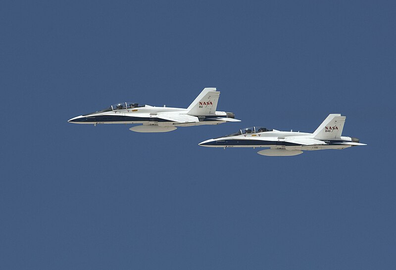 File:NASA's F-A-18 Hornets.jpg