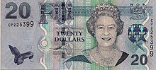 Despite abolishing the monarchy in 1987, Fiji continued to issue new banknotes and coins with the Queen's portrait until 2012. 20 FJD obverse 2007.jpg