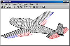 The external surfaces of an aircraft modelled in MATLAB Navion in Datcom3d.jpg