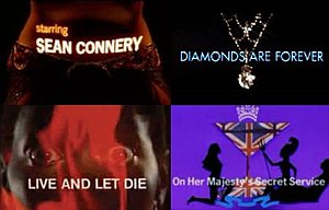 James Bond title sequences feature striking im...