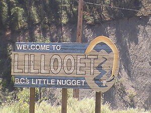 Lillooet, British Columbia Sign