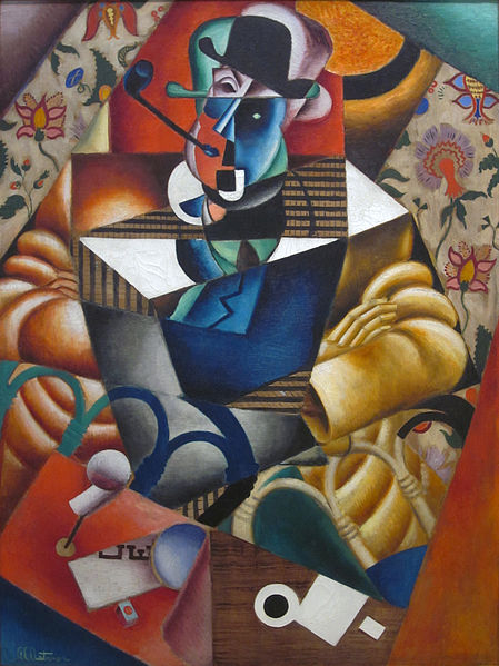 File:Jean Metzinger, c.1913, Le Fumeur (Man with a Pipe), 129.7 x 96.68 cm, Carnegie Museum of Art.jpg