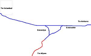 Layout of the stations in Eskisehir