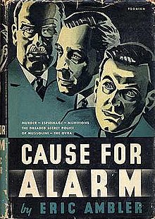 Cover of the first US edition of Cause For Alarm