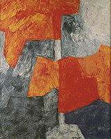 Serge Poliakoff Composition: Gray and Red, 1964 Serge Poliakoff Composition grise et rouge 1964.jpg