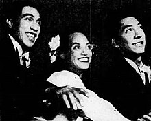 Tau, Rose and Lani Moe returning to Honolulu 1947