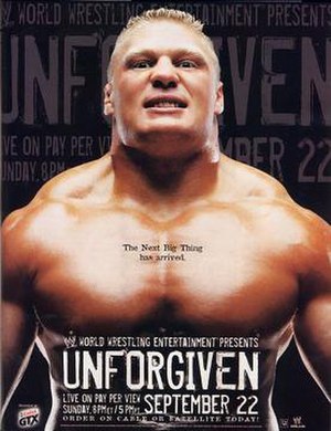 Promotional poster featuring Brock Lesnar