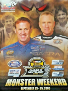 The 2005 MBNA NASCAR RacePoints 400 program cover.