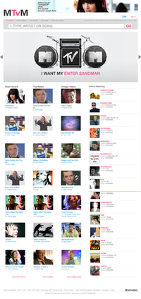 MTV Music main page