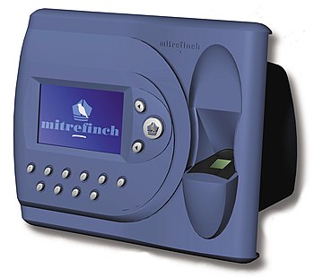 Biometric fingerprint clocking machine
