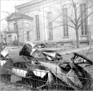 Damage from the 1950 hurricane