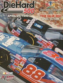 The 1999 DieHard 500 program cover.