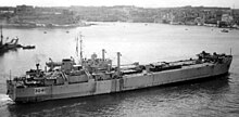 SS Empire Doric was one of the first commercial roro ferries. It was built as an LST and is pictured entering the harbour in Malta. Lst3041.jpg