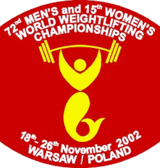 2002 World Weightlifting Championships logo.png