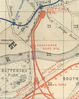 Extract of 1889 Railway Map Showing Grosvenor Road station