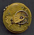 A watch movement by Joseph Johnson of Liverpool. Numbered 5687. Signed with "Josh Johnson".