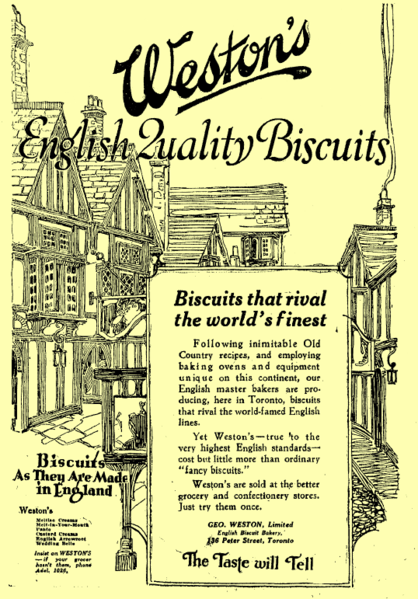 File:Weston's English Quality Biscuits ad Toronto Daily Star Nov 15 1922.png