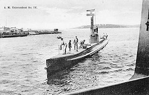 U-4 on a prewar postcard