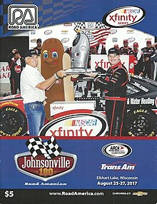 The 2017 Johnsonville 180 program cover.