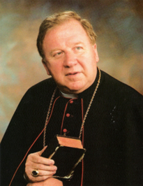 A portrait of Bishop Emeritus Thomas Gnat.