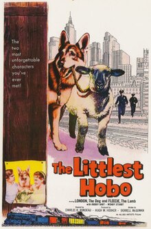 The theatrical release poster for the 1958 film The Littlest Hobo