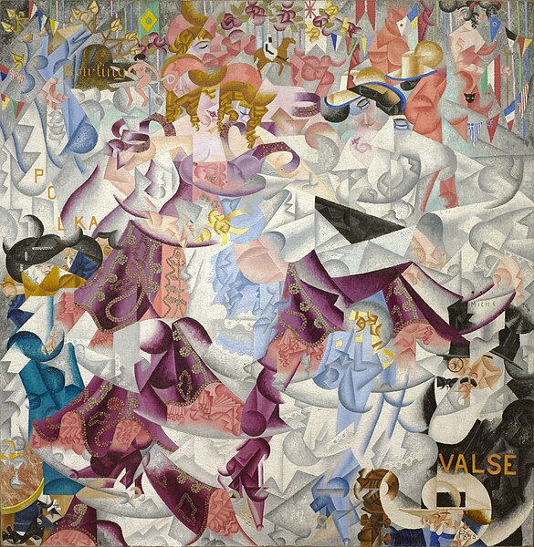 File:Gino Severini, 1912, Dynamic Hieroglyphic of the Bal Tabarin, oil on canvas with sequins, 161.6 x 156.2 cm (63.6 x 61.5 in.), Museum of Modern Art, New York.jpg