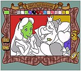 Образец игрока пытается нарисовать сцену, где Алиса встречает Королеву Червей.