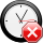 Stop icon with clock
