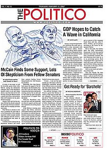 The Politico, February 15, 2007 The Politico Frontpage 2007-02-15.jpg