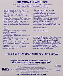 The woman with you kenny chesney single cover.jpg