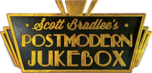 Официальный логотип Postmodern Jukebox Скотта Брэдли.