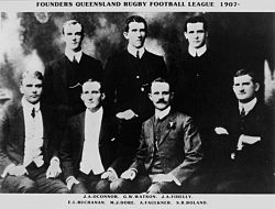 The Founders of the Queensland Rugby League. Queensland Rugby League Founders 1907.jpg