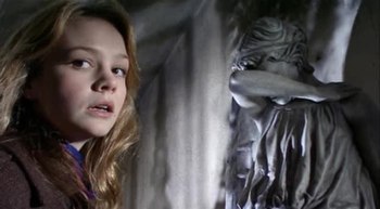 Sally Sparrow and a Weeping Angel in 