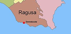 Location of Donnalucata in southwestern Sicily