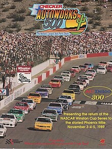 The 1989 Autoworks 500 program cover.