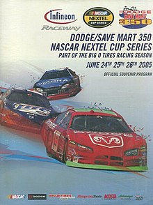The 2005 Dodge/Save Mart 350 program cover.
