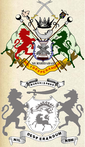 Coat of Arms of the Nawab Nizamm of Bengal, Bihar and  Orissa (top) and that of the Nawab Bahadur of Murshidabad (bottom)