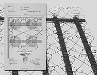 J.P. Leggett's original bedspring and patent Patent Spring.jpg