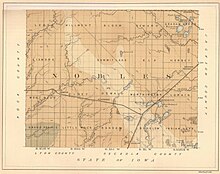Map of Nobles County from 1882 Geological Report Nobles county map.jpg