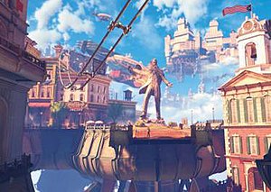 BioShock Infinite takes place on the steampunk...