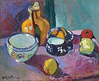 Henri Matisse (1869–1954), Dishes and Fruit (1901), Hermitage Museum, St. Petersburg, Russia