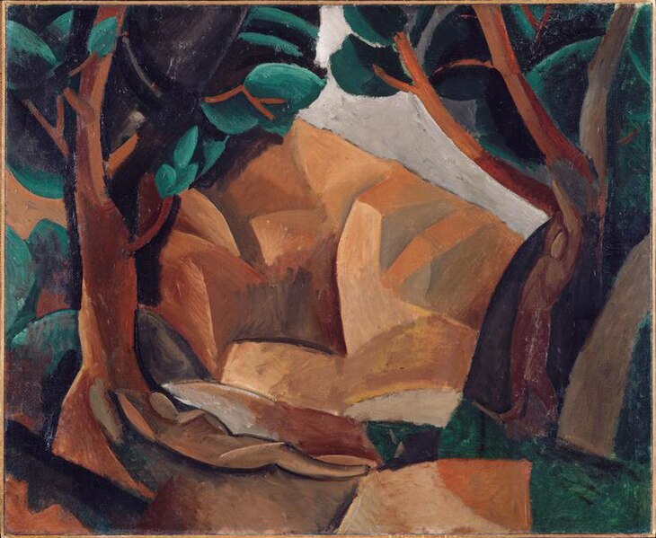 File:Pablo Picasso, 1908, Paysage aux deux figures (Landscape with Two Figures), oil on canvas, 60 x 73 cm, Musée Picasso, Paris.jpg