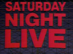 Заглавная карточка десятого сезона Saturday Night Live.