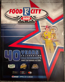 2019 Food City 500 program cover