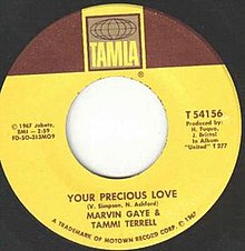 Марвин Гэй и Тамми Террелл - Your Precious Love single label.jpg