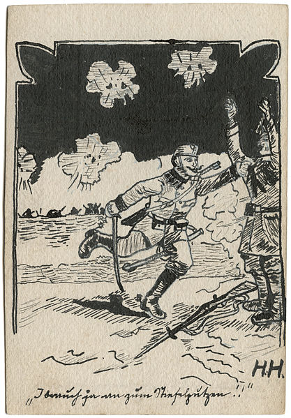 File:A soldier surrendering.WWI postcard art.Wittig collection.item 32.scan.obverse.jpg