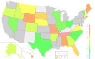 Alternate map with shading from 4.0 to 5.0.