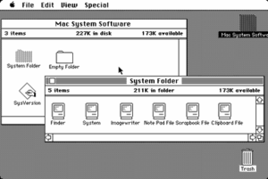 Original 1984 Macintosh desktop